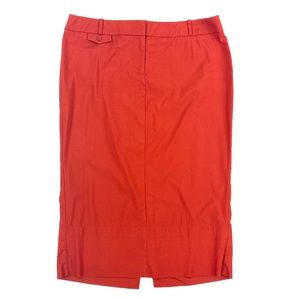 Autumn Red Pencil Skirt |